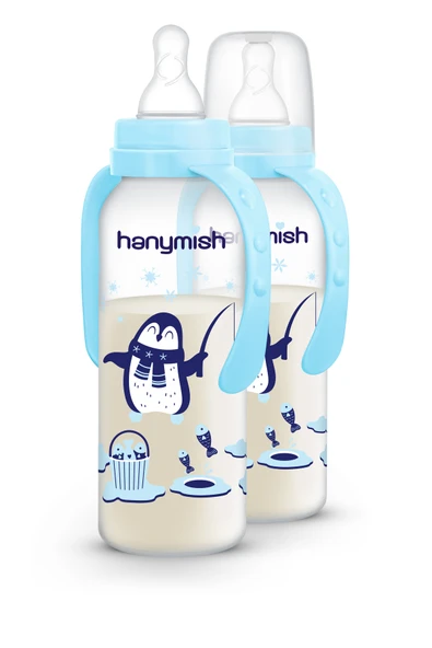 Kulplu Pp Biberon 240 ml Mavi - Resim 4