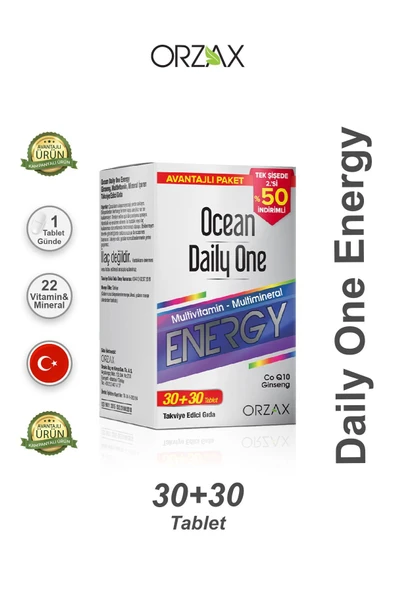 Ocean Daily One Energy 30+30 Tablet 2.si %50 ürün görseli 1