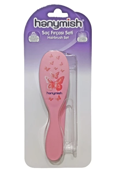 Bebek Saç Fırçası Seti -pembe ürün görseli 1