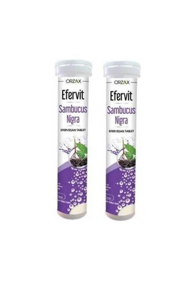 Efervit Sambucus Nigra C Vitamini Çinko 20 Eff Tb 2kutu ürün görseli 1