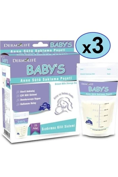 Baby's Anne Sütü Saklama Poşeti 20 Adet ürün görseli 1