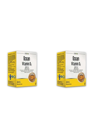 Ocean Vitamin D3 600 Iu Sprey 20 Ml 2'li Paket ürün görseli 1