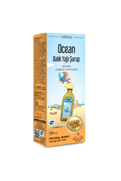 Ocean Balık Yağı Portakal Aromalı Şurup 150 Ml ürün görseli 1