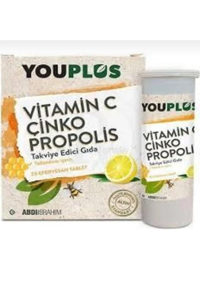 Vitamin C Çinko Propolis 20 Efervesan Tablet ürün görseli 1