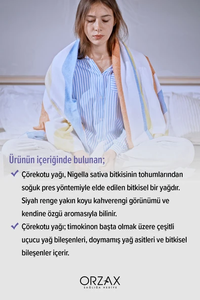 Orzax Çörek Otu Yağı 1000mg 60 Kapsül - Resim 4