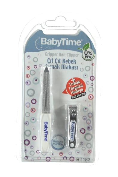 Baby Time Çıt Çıt Bebek Tırnak Makası - Törpü Hediyeli ürün görseli 1