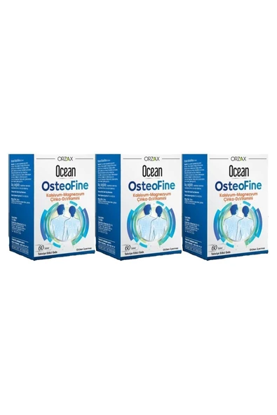 Ocean Osteofine Takviye Edici Gıda 60 Tablet 3'Lü Paket ürün görseli 1