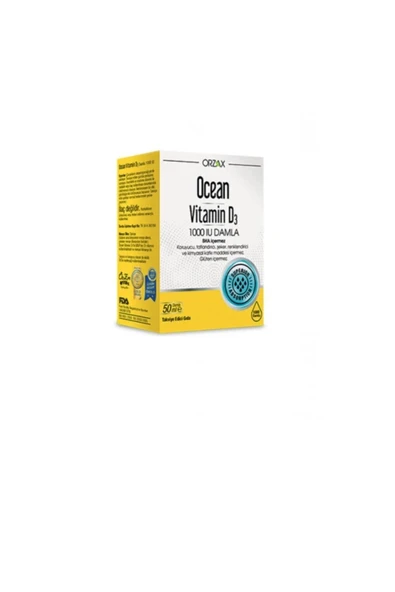 Ocean Vitamin D3 1000 Iu Damla 50 Ml ürün görseli 1
