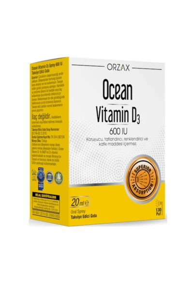 Ocean Vitamin D3 600 Iu ürün görseli 1