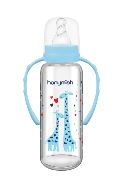 Kulplu Cam Biberon 240 Ml - Resim 3