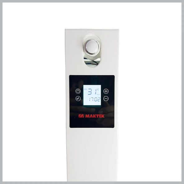 MAKTEK Elektrikli Yağlı Radyatör LCD Ekranlı Programlanabilir 2000 Watt - Resim 3