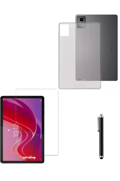 corcishop Lenovo Tab M11 /tab K11 11inç Uyumlu Kılıf Şeffaf Dayanıklı Silikon Kılıf Ekran Koruyucu Kalem ürün görseli 1