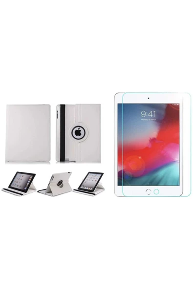 corcishop Apple Ipad Mini 4 Kılıf A1538 A1550 360° Uyumlu Dönerli Standlı Kılıf Ekran Koruyucu ürün görseli 1