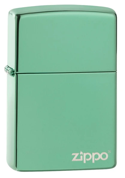 Zippo High Polish Green Logo Dizayn Çakmak ürün görseli 1