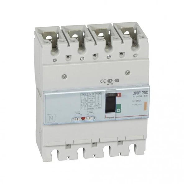 DPX³ 160serisi kompakt şalter 4 kutup Icu:25kA standart tip 160A 400V AC ürün görseli 1