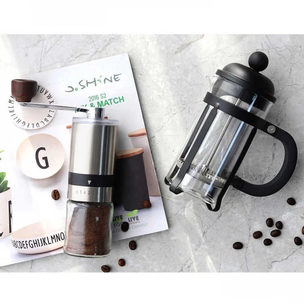 French Press 350 ml (DÜZ-350E) - Resim 2