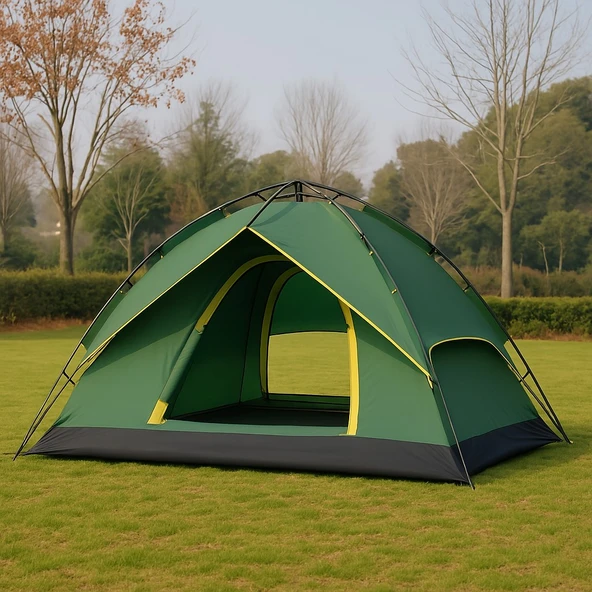 YekOutdoor 4 Kişilik Çift Katmanlı Otomatik Çadır 220x250x160 ürün görseli 1