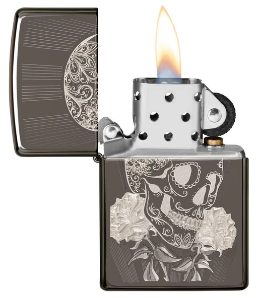 Zippo Fancy Skull Dizayn Çakmak - Resim 3