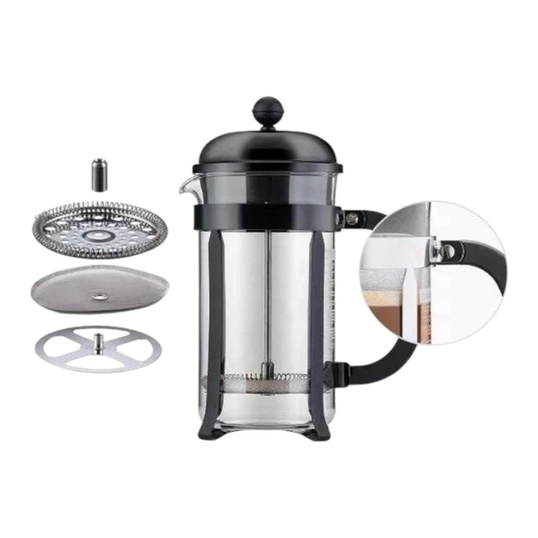 French Press 350 ml (DÜZ-350E) - Resim 4