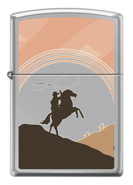 Zippo Cowboy Lasso Dizayn Çakmak ürün görseli 1