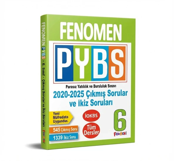 Fenomen 6 PYBS Tüm Dersler Çıkmış Sorular ve İkiz Soruları 2020 – 2025 Yeni ürün görseli 1