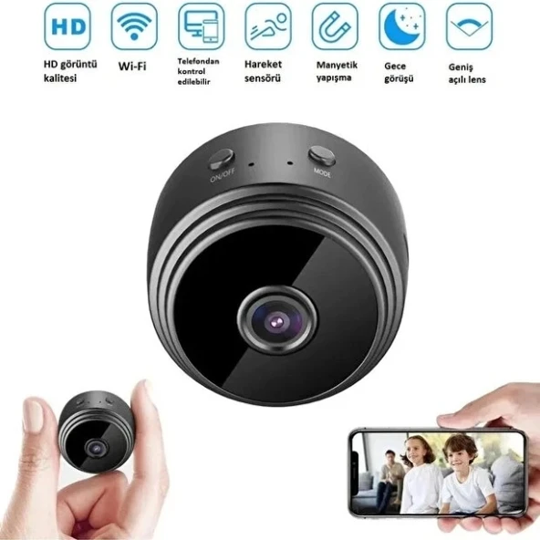 Mini Hd Wi-fi Güvenlik Kamerası ürün görseli 1