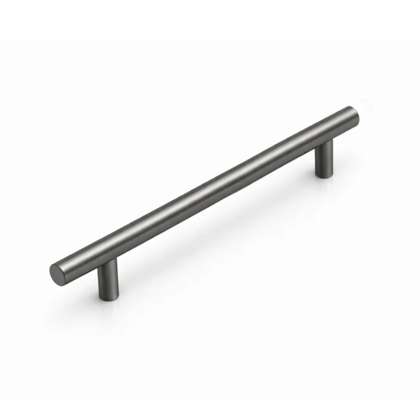 (1 Adet) Titanyum Renk 128 mm 12,8 cm Metal Mobilya Mutfak Dolap Çekmece Dolabı Kulbu Kulpu Kulpları ürün görseli 1