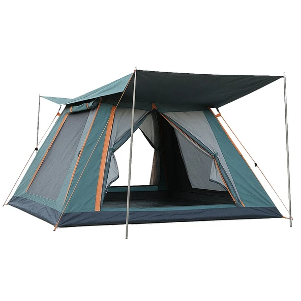 Yek Outdoor 4 Kişilik Tam Otomatik Tenteli Kamp Çadırı 240x240x160 ürün görseli 1