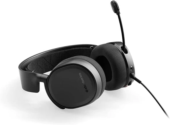 SteelSeries Arctis 3 2019 Edition 7.1 Siyah Kablolu Kulak Üstü Oyuncu Kulaklığı ürün görseli 1