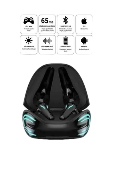 Android Ve İos Uyumlu Bluetooth Kulaklık  Kulaklık Mini - Resim 4
