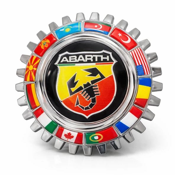 Abarth Tırtıl Arma Dekoratif – Spor Otomobil Temalı Duvar Dekoru ürün görseli 1