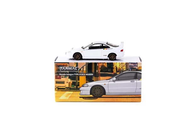 Tarmac Honda Integra Type R DC2 Mugen Beyaz 1/64 Model Araba ürün görseli 1