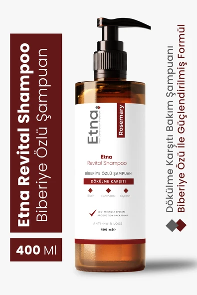 Etna Pharma Revital Biberiye Özlü Şampuan 400 ML (Saç Dökülme Karşıtı & Yenileyici & Saç Dibi ) ürün görseli 1
