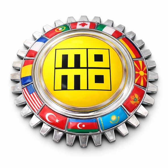 MOMO Logolu Tırtıl Arma Dekoratif – Otomobil Temalı Duvar Süsü Koleksiyon Ürünü ürün görseli 1
