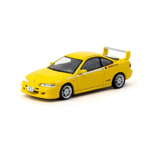 Tarmac Honda Integra Type R DC2 Mugen Sarı 1/64 Model Araba ürün görseli 1