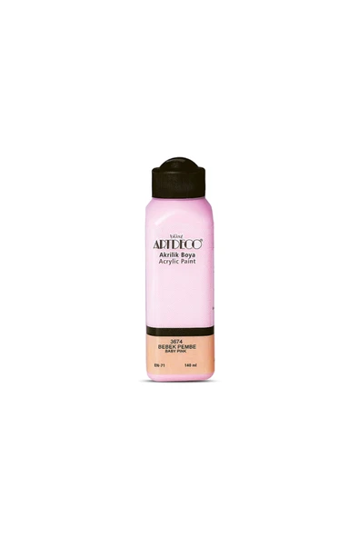 Artdeco Akrilik Boya 140ml Bebek Pembe 3674 ürün görseli 1