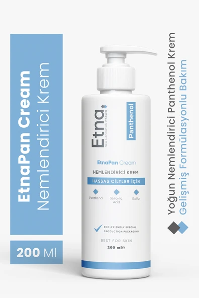 Etna Pharma EtnaPan Pantenol Onarıcı & Yatıştırıcı, Nemlendirici Yüz ve Vücut Bakım Kremi 200 ML ürün görseli 1
