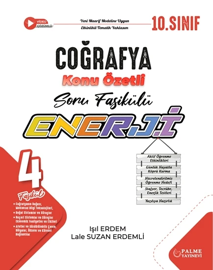 Palme 10.Sınıf Enerji Coğrafya Konu Özetli Soru Fasikülleri (4 Fasikül) ürün görseli 1