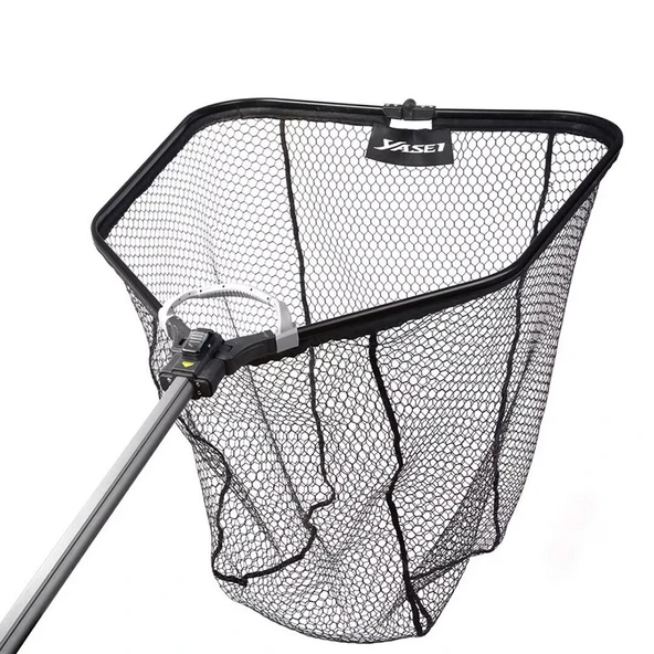 Shimano Yasei Medium Net Katlanabilir Kauçuk Balıkçı Kepçesi ürün görseli 1