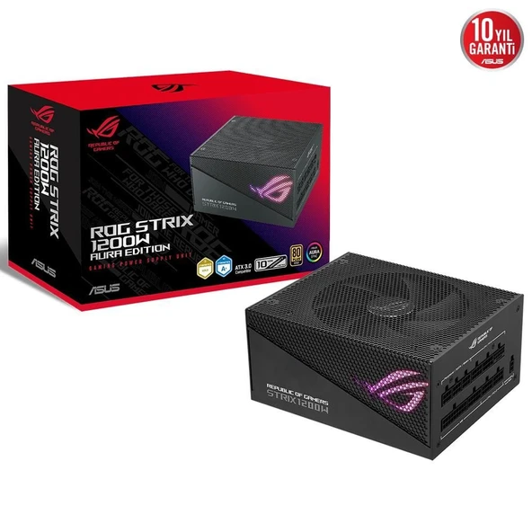 ASUS ROG-STRIX-1200G AURA 80+ GOLD 1200W Modüler ATX 3.0 PCI-E 5.0 Power Supply (90YE00S0-B0NA00) ürün görseli 1