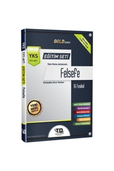Tandem Yayınları Tandem Tyt-ayt Felsefe Eğitim Seti Gold Serisi ürün görseli 1