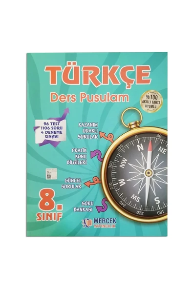 Mercek Yayıncılık 8.Sınıf Türkçe Ders Pusulam ürün görseli 1
