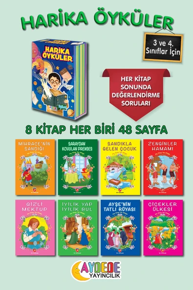 Tandem Yayınları Harika öyküler - Meb Uyumlu 2. 3. 4. Sınıf tavsiyeli çocuk hikayeleri öykü kitapları 8 kitap ürün görseli 1