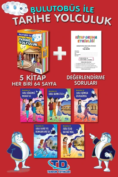 Tandem Yayınları BULUTOBÜS İLE TARİHE YOLCULUK ÖYKÜLERİ ürün görseli 1
