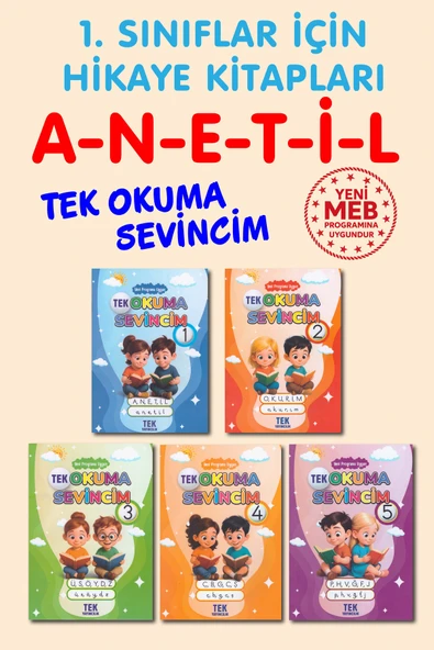 Tandem Yayınları MEB uyumlu anetil hikaye kitapları Okuma Sevincim 5 Kitap ürün görseli 1