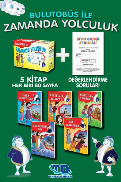 Tandem Yayınları 4. Ve 5. Sınıf Bulutobüs Ile Zamana Yolculuk Kutulu (5 KİTAP) ürün görseli 1