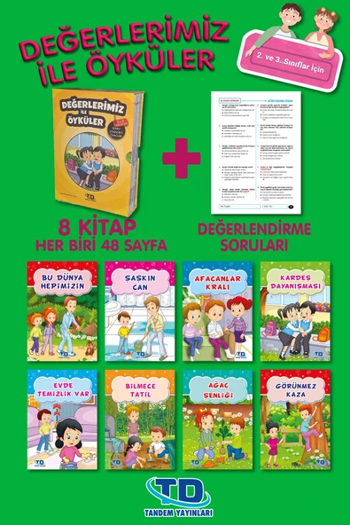 Tandem Yayınları Değerlerimiz Ile Öyküler 10 Kitap 2. Ve 3. Sınıflar ürün görseli 1