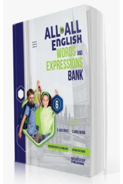 newstep publishing 6.SINIF ALL in ALL WORDS AND EXPRESSIONS BANK İNGİLİZCE KİTAP ürün görseli 1