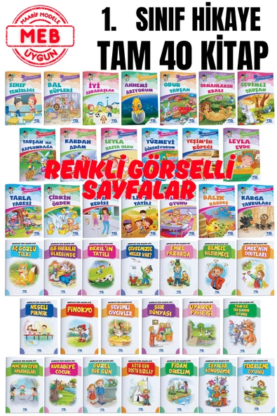 TEK YAYINCILIK 1. Sınıflar Için Okumayı Hızlandıran Eğlenceli Hikaye Seti 40 Kitap ürün görseli 1