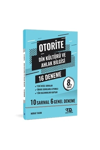 Tandem Yayınları Otorite Din Kültürü Ve Ahlak Bilgisi 16 Deneme 8. Sınıf ürün görseli 1